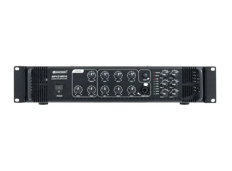 OMNITRONICMPVZ-180.6 PA mixing amplifier 6-zone PA mono mixing amplifier 